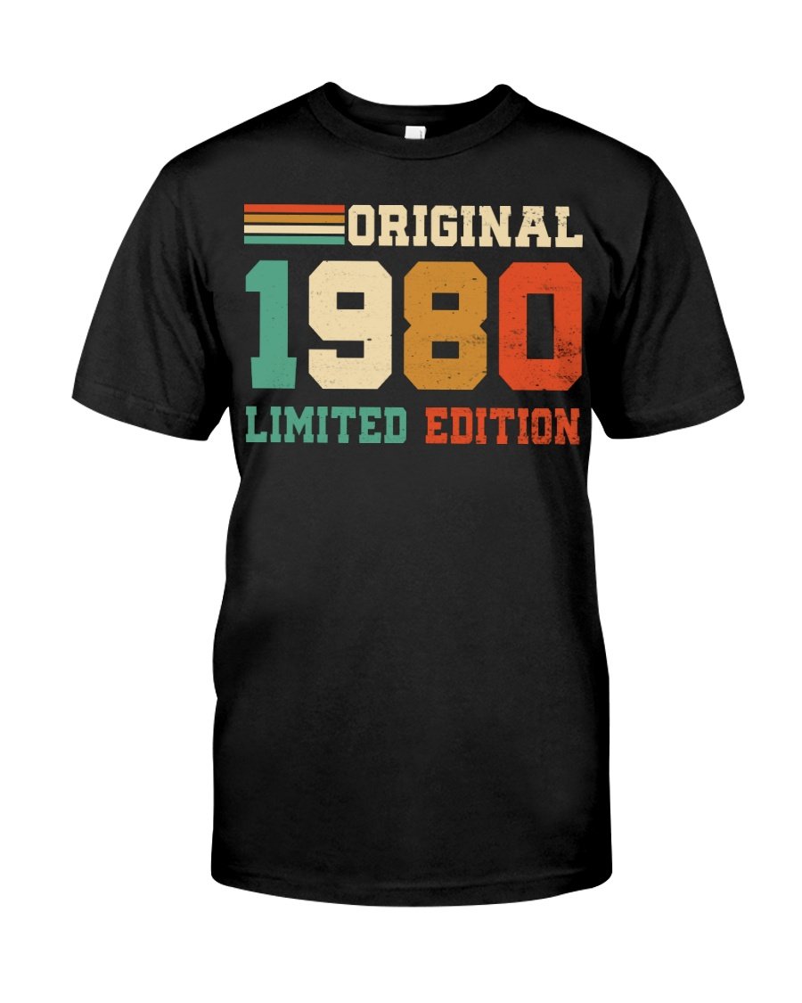 41st Birthday Gifts For Him For Her, Vintage 1980 Birthday Shirt, 1980 Original Limited Edition Unisex T-Shirt