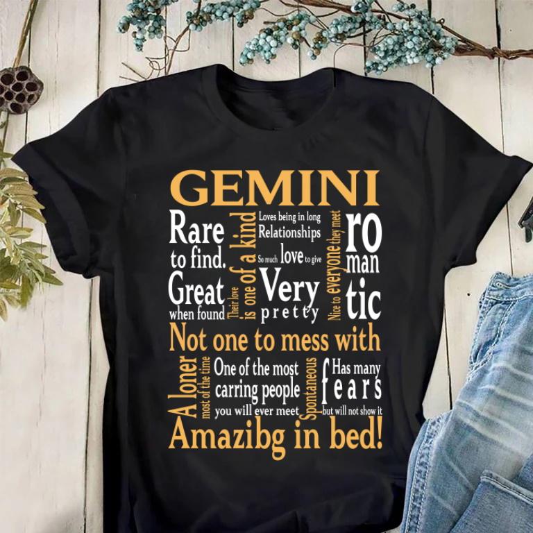 Gemini Unisex Shirt, Birthday Gift Ideas, Gemini Rare To Find Great When Found Their Love Is One Of A Kind T-shirt
