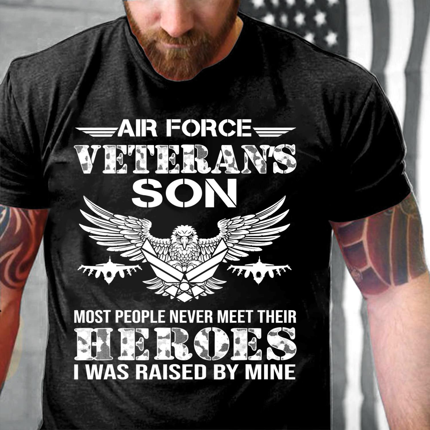 Air Force Veteran's Son, USAF T-Shirt, Veteran's Day Gift T-Shirt