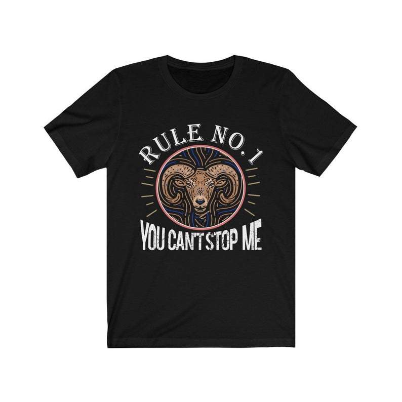 Aries Shirt, Aries Zodiac Sign, Birthday Shirt, Gift For Her, You Can't Stop Me Unisex T-Shirt