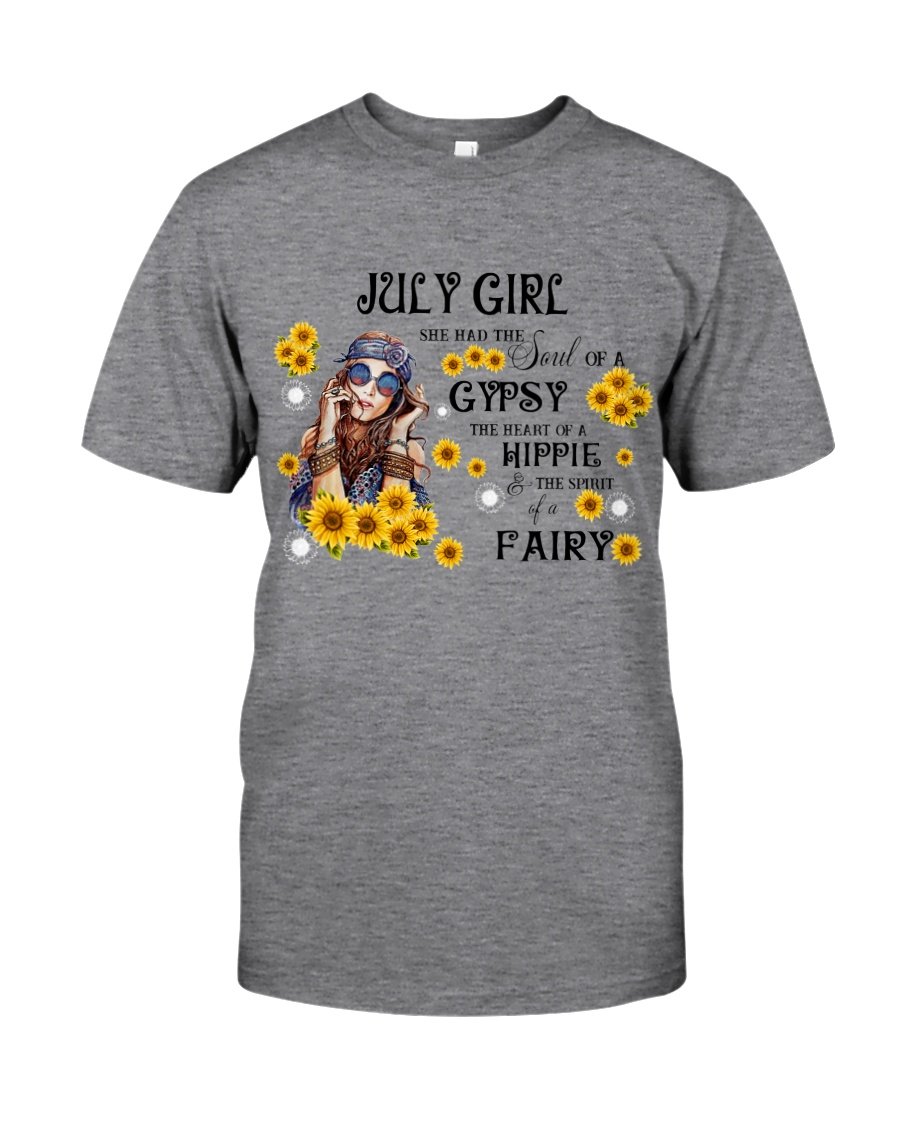 Birthday Shirt, Birthday Girl Shirt, July Girl, The Soul Of A Gypsy Classic T-Shirt KM0607