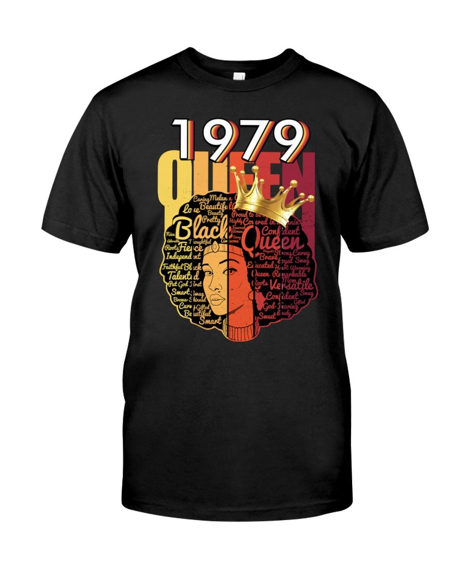 Black Queen 1979, Birthday Gifts Idea, Gift For Her For Him Unisex T-Shirt KM0704