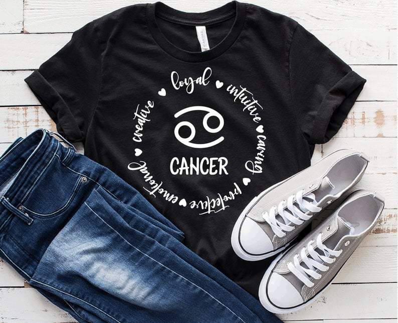 Cancer T-Shirt, Cancer Birth Sign, Cancer Creative Loyal Birthday Shirt, Birthday Gift Unisex T-Shirt
