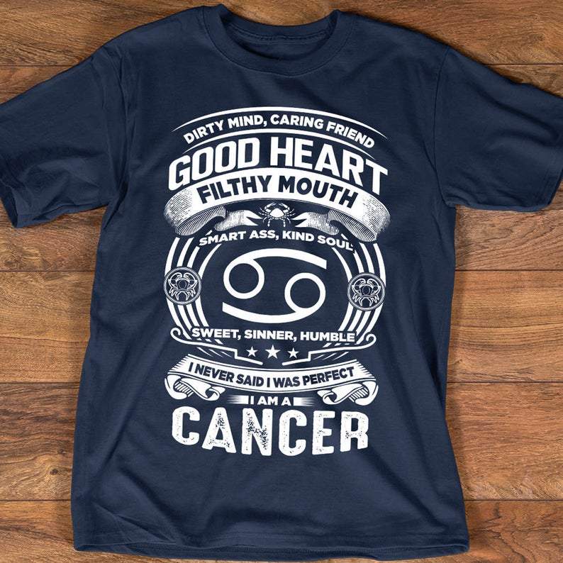 Cancer Zodiac T-Shirt, Zodiac Shirt, Astrology Shirt, Birthday Gift Idea For Him, Birthday Gift Unisex T-Shirt