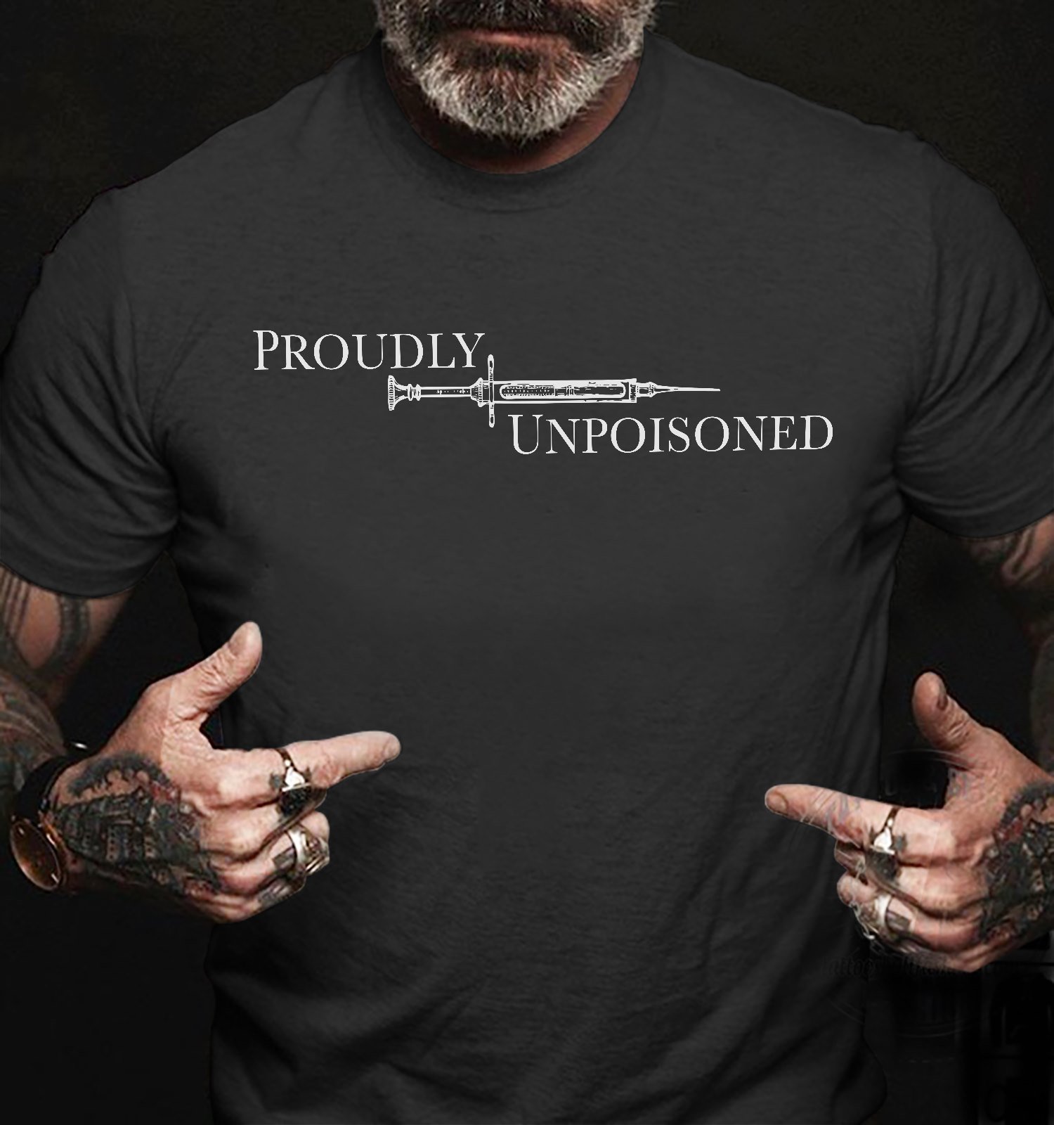 Dad Shirt, Funny Shirt, Birthday Gifts Idea, Proudly Unpoisoned T-Shirt KM1406