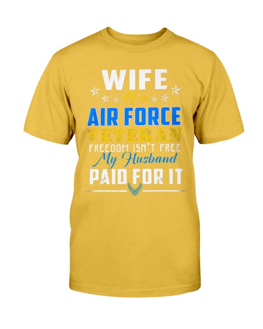 Female Veterans Proud US Air Force Tee Wife Of A Air Force