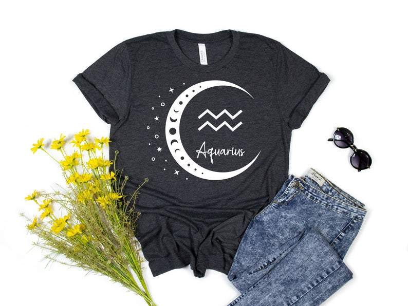 Funny Aquarius Shirt, Aquarius Zodiac Sign, Astrology Birthday Shirt, Aquarius Birthday Unisex T-Shirt
