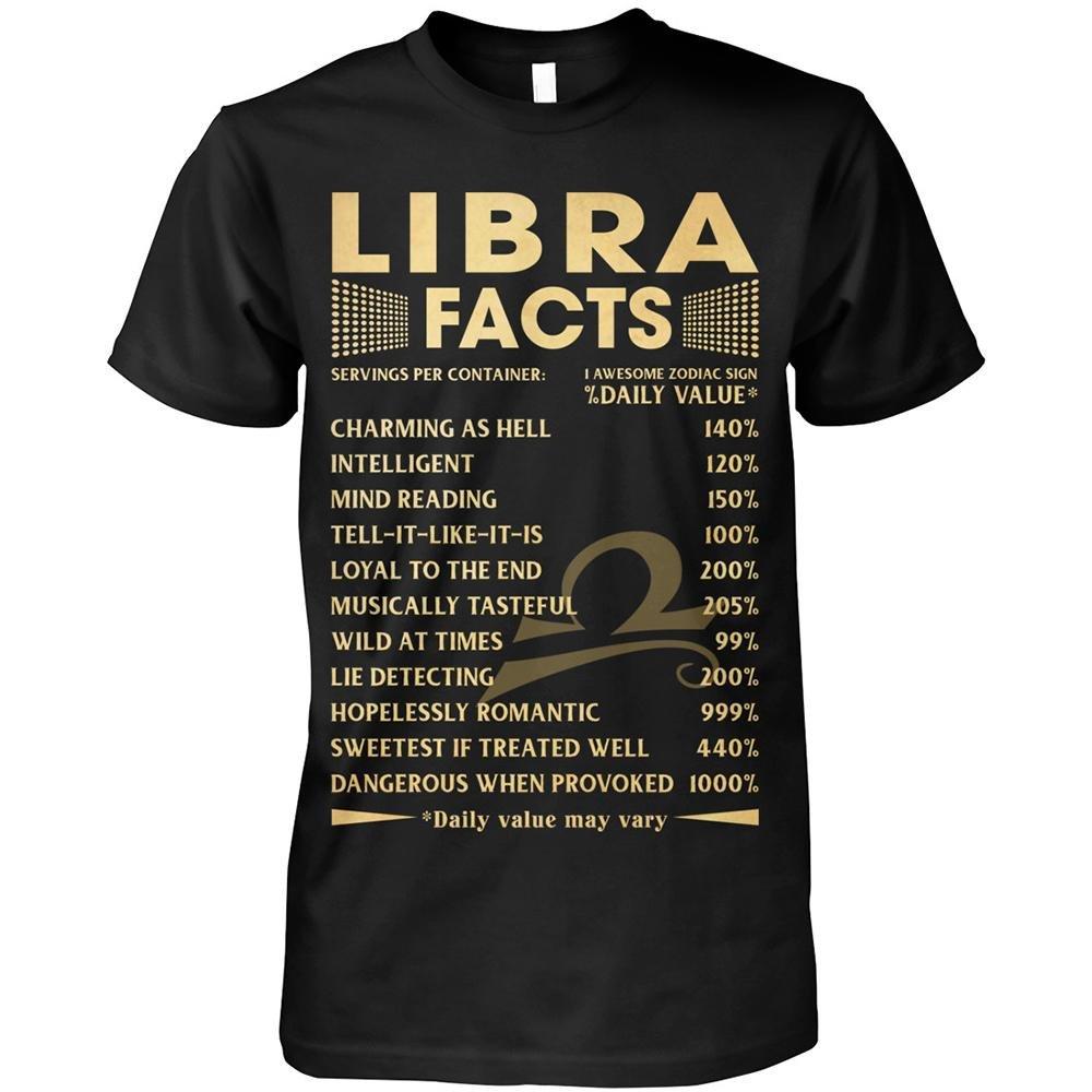 Funny Libra Shirt, Libra Zodiac Sign, Libra Facts, Birthday Gift For Her Unisex T-Shirt