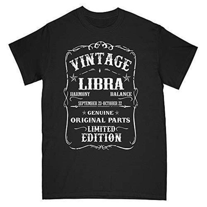 Funny Libra Shirt, Vintage Libra Harmony Balance, Libra Birthday Shirt, Birthday Gift For Her Unisex T-Shirt