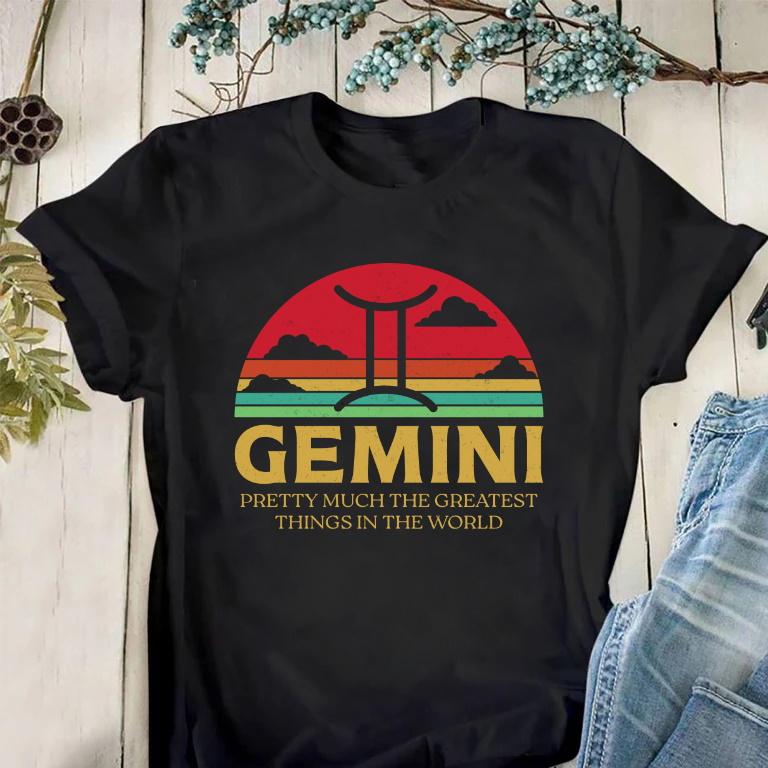 Gemini Shirt, Gemini Zodiac, Gemini Pretty Much The Greatest Things Vintage Cloud Unisex T-Shirt