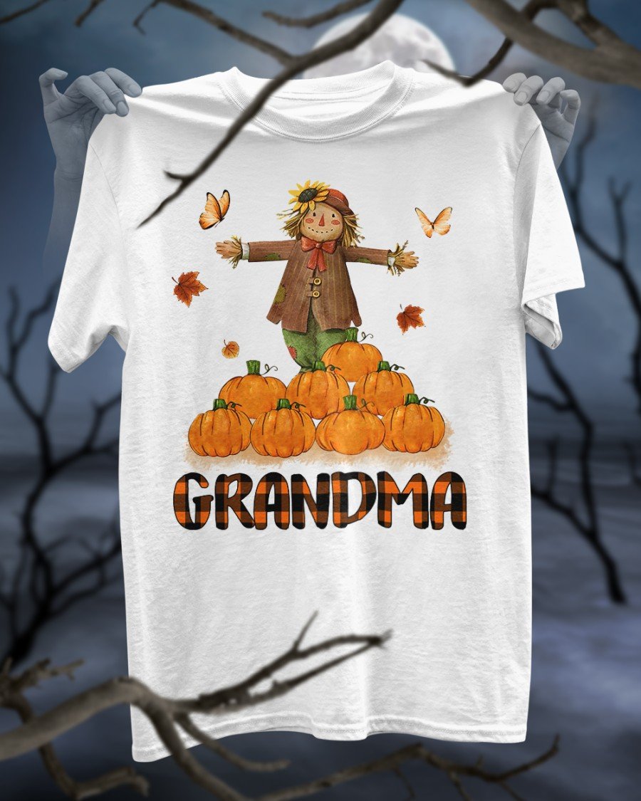 Halloween Shirt, Custom Shirt, Gift For Grandma, Grandma T-Shirt KM0709