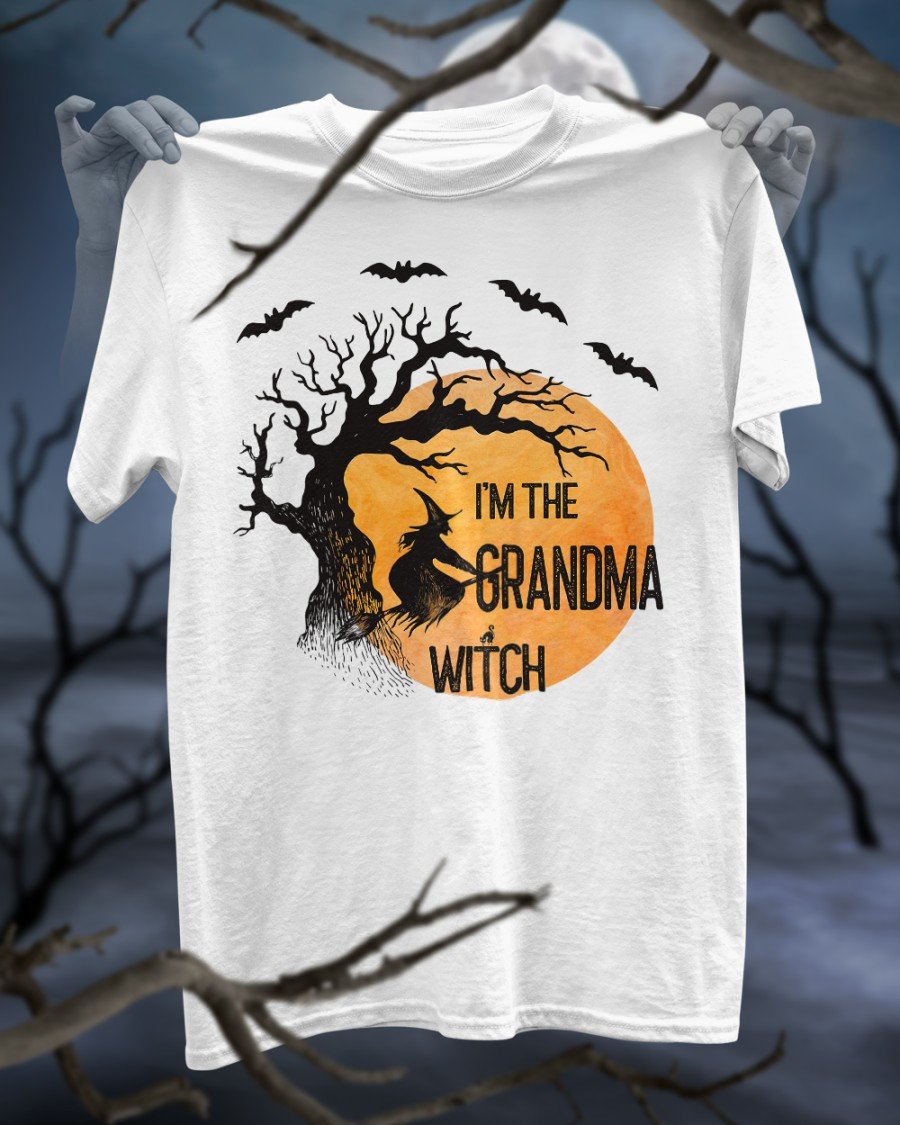 Halloween Shirt, Custom Shirt, Gift For Grandma, I'm The Grandma Witch T-Shirt KM0709