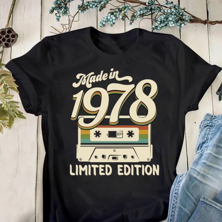 Made In 1978 Birthday Gift Shirt, 43rd Birthday Vintage Shirt, Gift For Her For Him Unisex T-Shirt KM0904