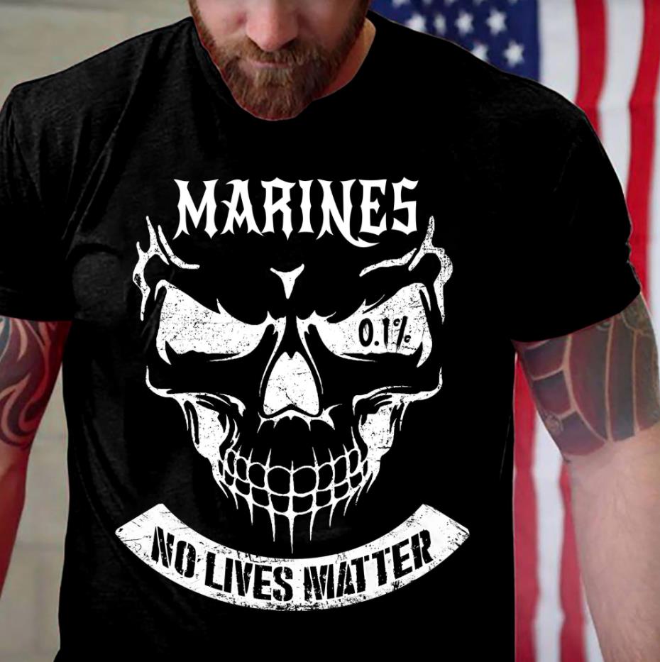 Marines Veteran Shirt, Marines No Lives Matter, Gift For Marine Veteran T-Shirt