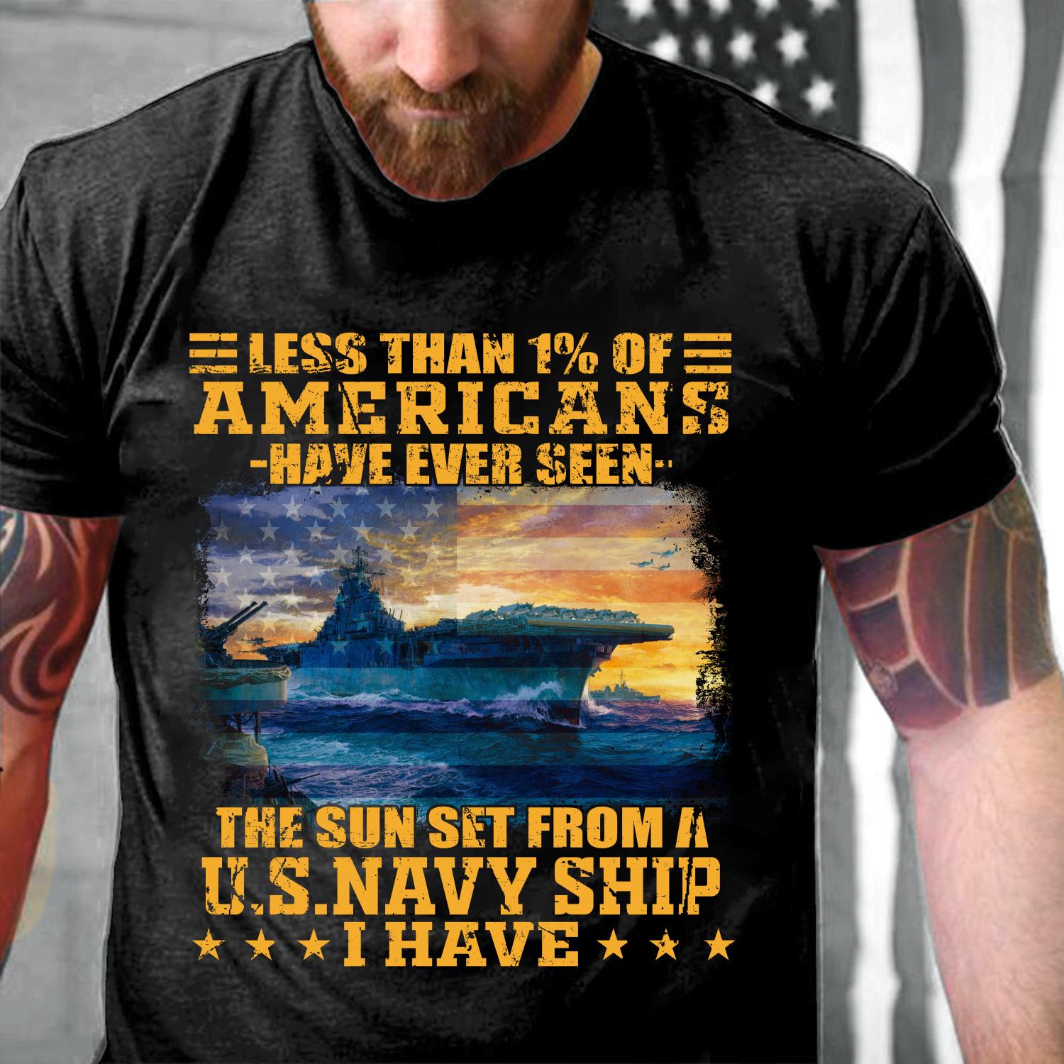 Less Than 1% Of Americans Have Ever Seen The Sunset From A U.S. Navy Ship T-Shirt