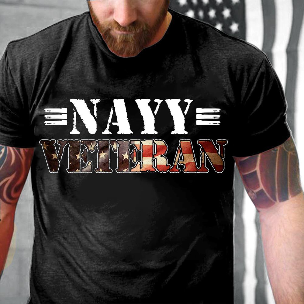 Navy Veteran Shirt Proud US Navy Veteran T-Shirt
