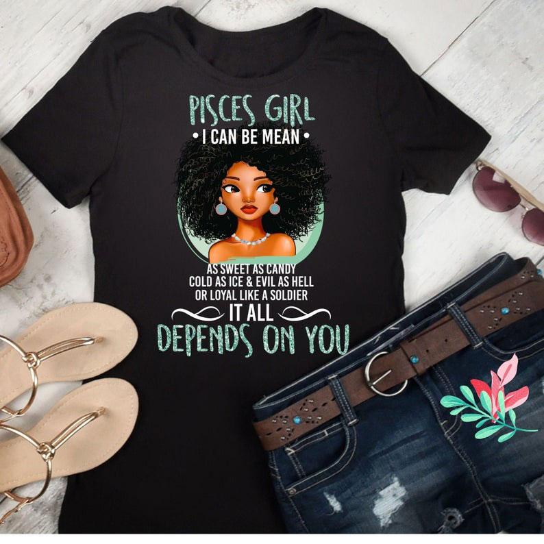 Pisces Shirt, Pisces Zodiac Sign, Astrology Birthday Shirt, Birthday Gift For Her, Pisces Girl Unisex T-Shirt