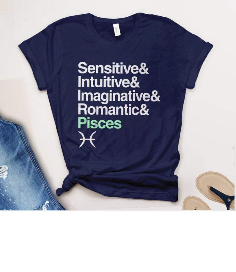 Pisces Shirt, Pisces Zodiac Sign, Astrology Birthday Shirt, Birthday Gift For Her Unisex T-Shirt
