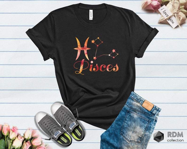 Pisces Shirt, Pisces Zodiac Sign, Astrology Birthday Shirt, Birthday Gift Idea For Pisces Unisex T-Shirt