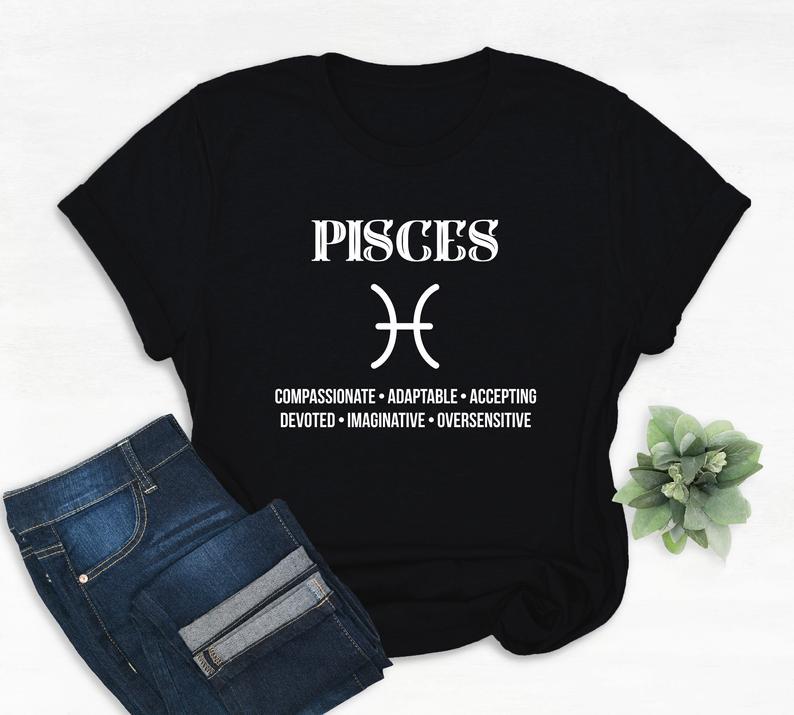 Pisces Shirt, Pisces Zodiac Sign, Astrology Birthday Shirt, Pisces Birthday Gift Unisex T-Shirt