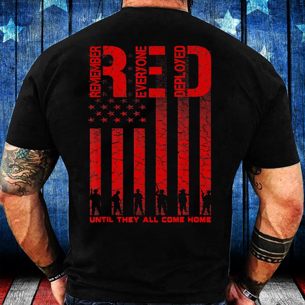Red Friday Military Shirt, Veteran Deployed T-Shirt