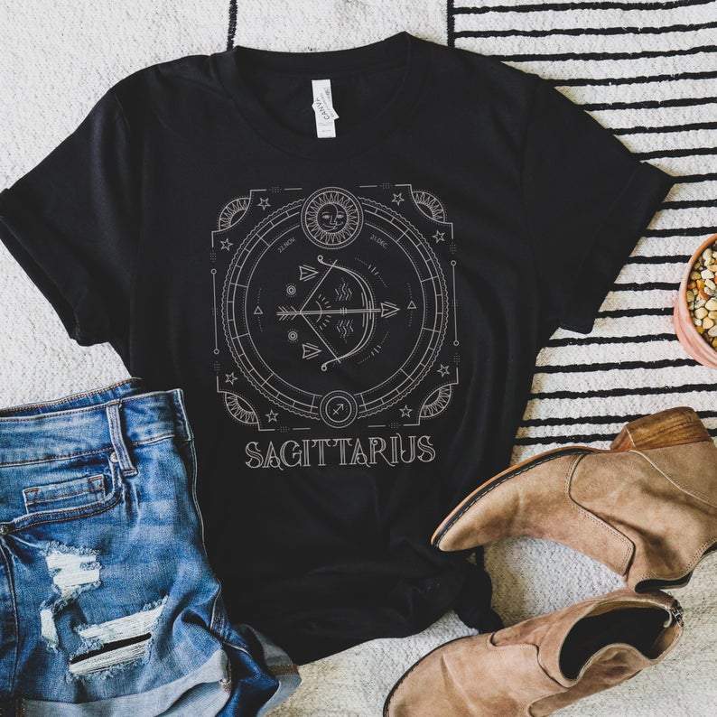 Sagittarius Birthday Shirts, Sagittarius Zodiac Sign, Sagittarius Sign V1, Gift For Her Unisex T-Shirt