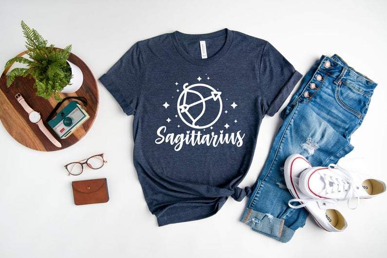 Sagittarius Birthday Shirts, Sagittarius Zodiac Sign, Zodiac Sign Birthday Gift, Gift For Her Unisex T-Shirt