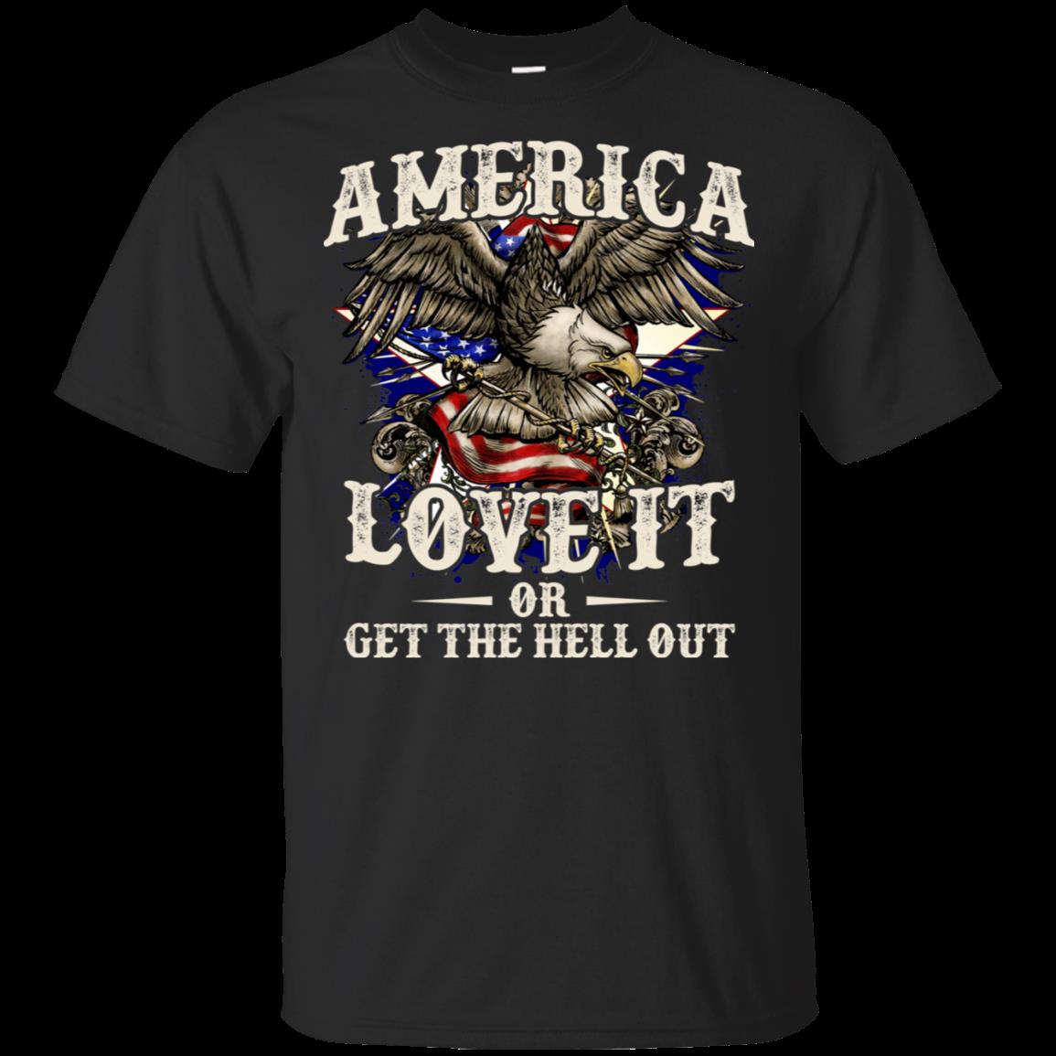 Veteran Shirt, America Love It Or Get The Hell Out KM2907