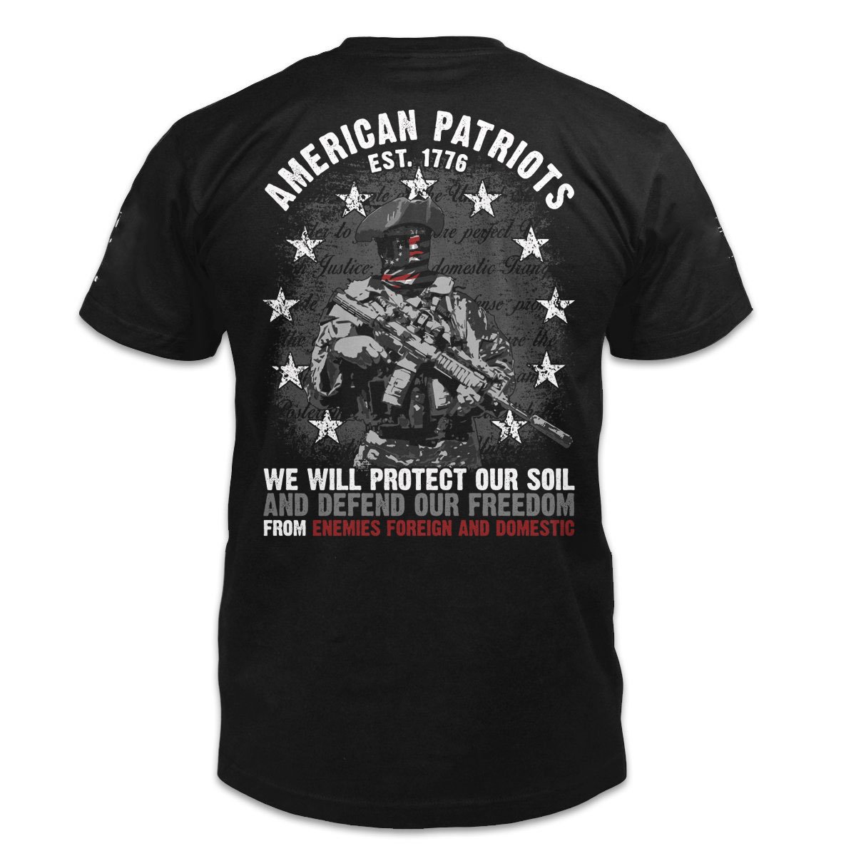 Veteran Shirt, American Patriots We Will Protect Our Soil T-Shirt KM2906