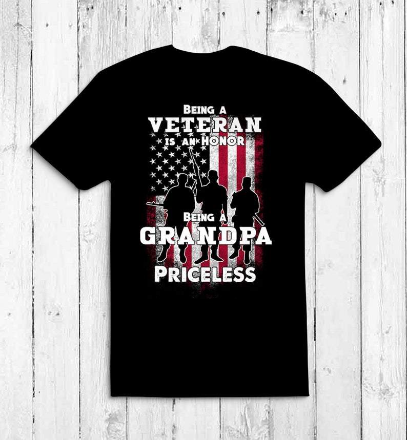 Veteran Shirt, Custom Shirt, Being Veteran Is An Honor, Gifts For Grandpa T-Shirt KM0107