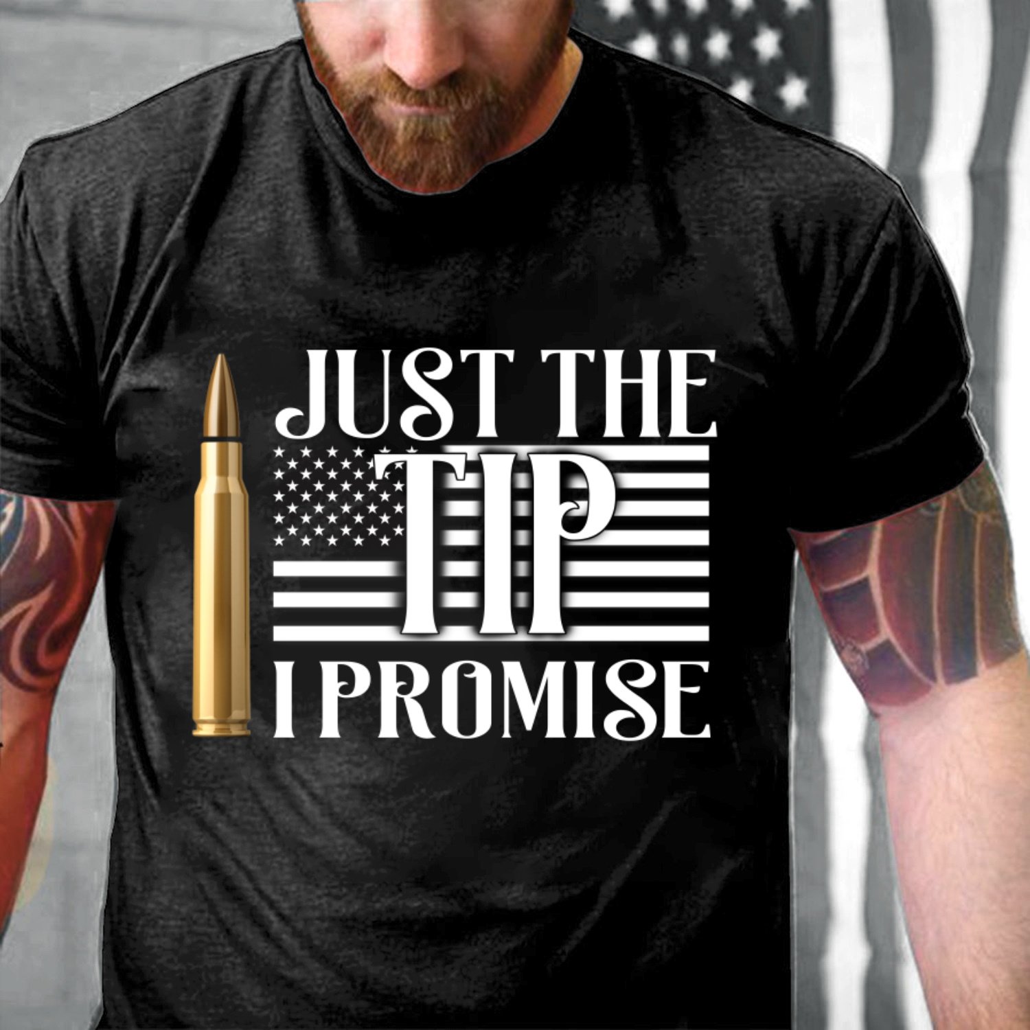 Veteran Shirt, Dad Shirt, Gifts For Dad, Just The Tip I Promise T-Shirt KM0906