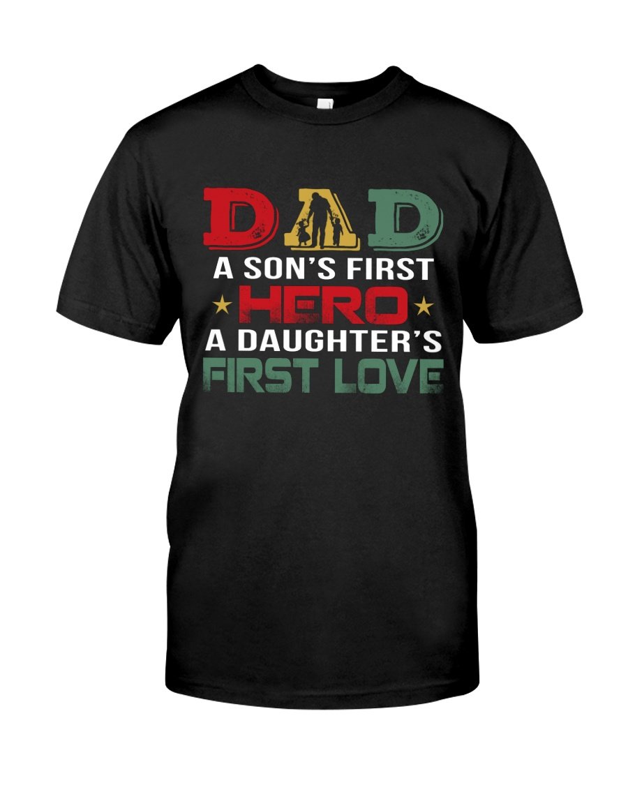 Veteran Shirt, Father's Day Shirt, Gifts For Dad, Dad A Son's First Hero T-Shirt KM2805