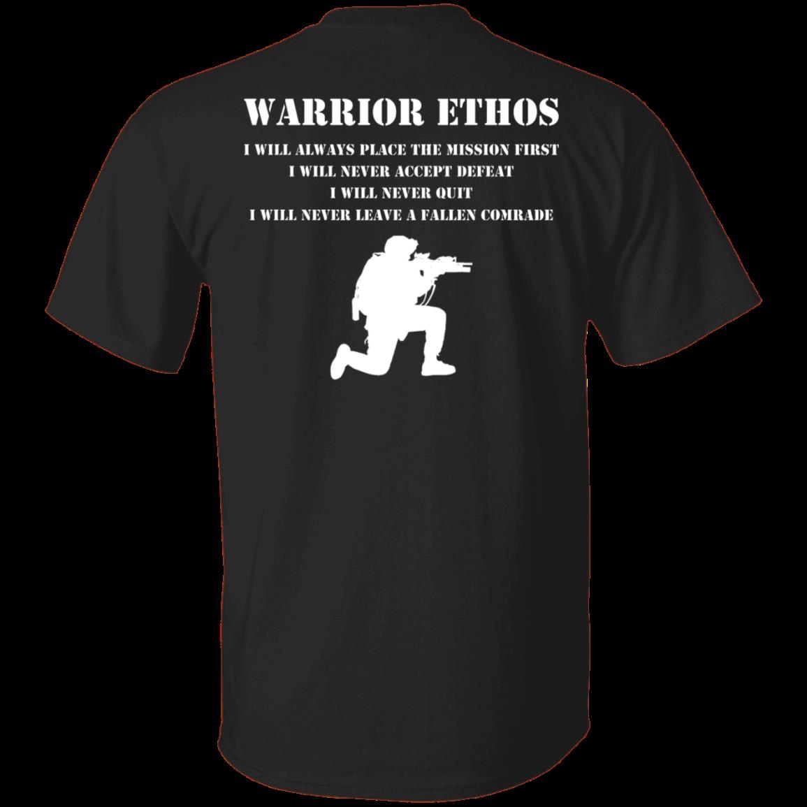 Veteran Shirt, Father's Day Shirt, Gifts For Dad, The Warrior Ethos T-Shirt KM2805