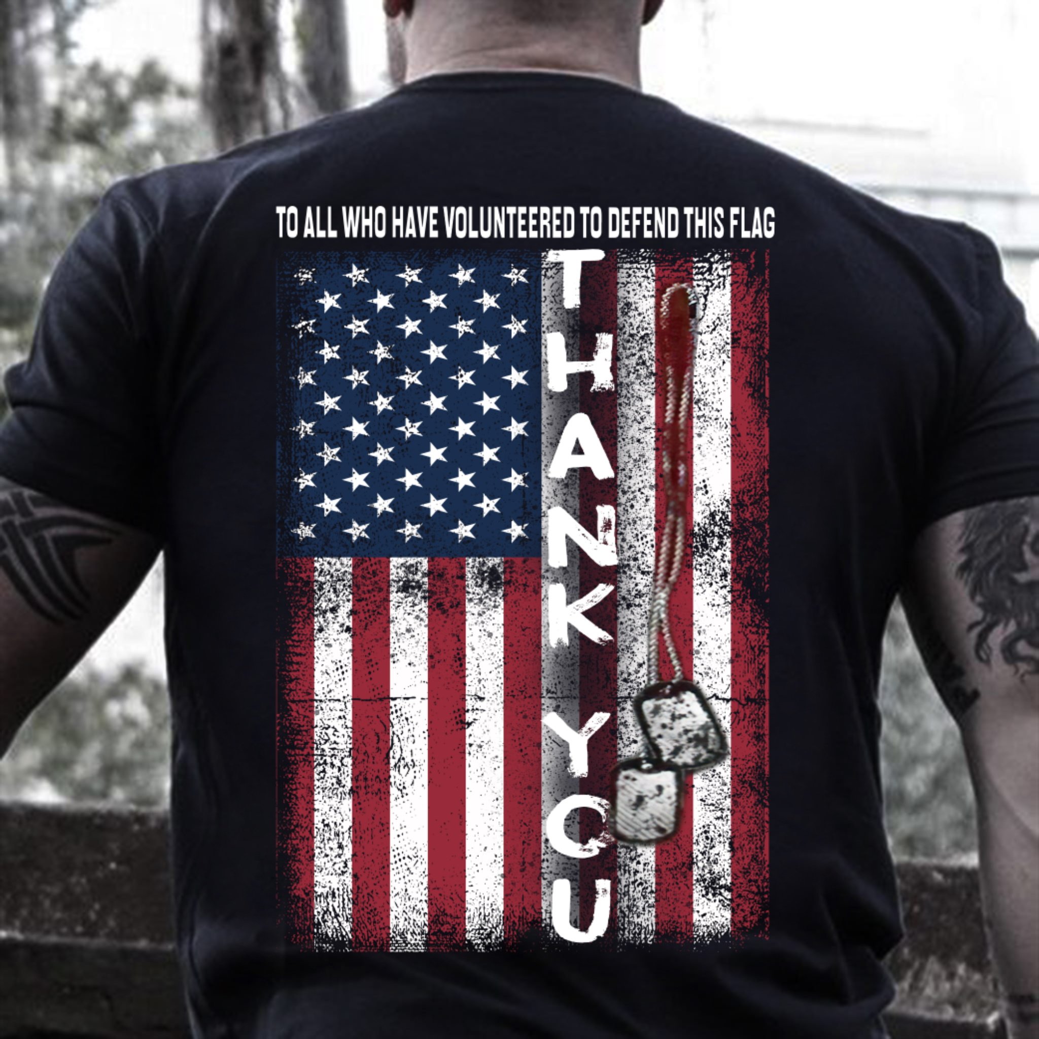 Veteran Shirt, Father's Day Shirt, To All Who Defend The Flag, Thank You T-Shirt KM2805