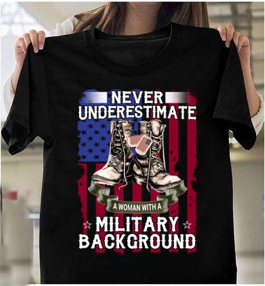 Veteran Shirt, Female Veteran, A Woman With A Military Background Unisex T-Shirt KM0106