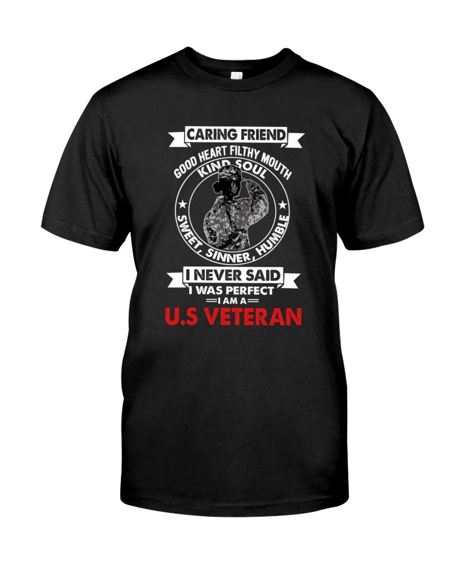 Veteran Shirt, Female Veteran, U.S Veteran Good Heart Filthy Mouth Kind Soul Unisex T-Shirt KM0106