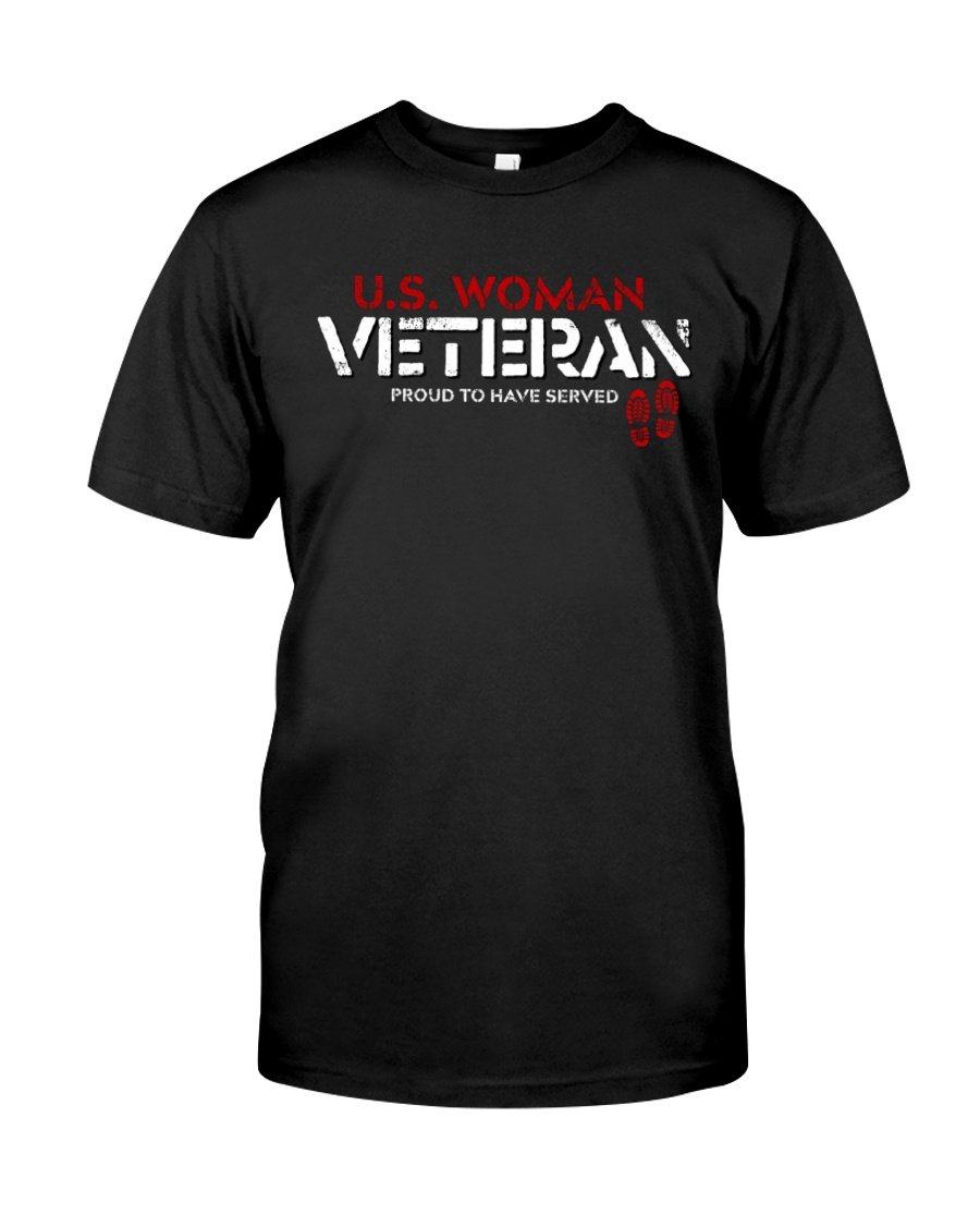 Veteran Shirt, Female Veteran, U.S Woman Veteran, Proud Of Her Service Unisex T-Shirt KM3105
