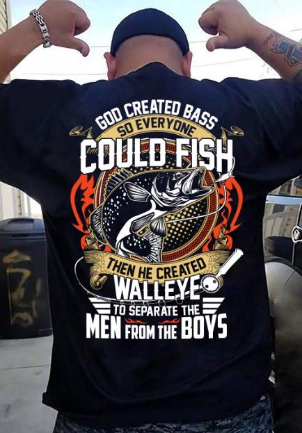 Veteran Shirt, Fishing Shirt, God Created Bass So Everyone Could Fish, Father's Day Gift For Dad KM1404