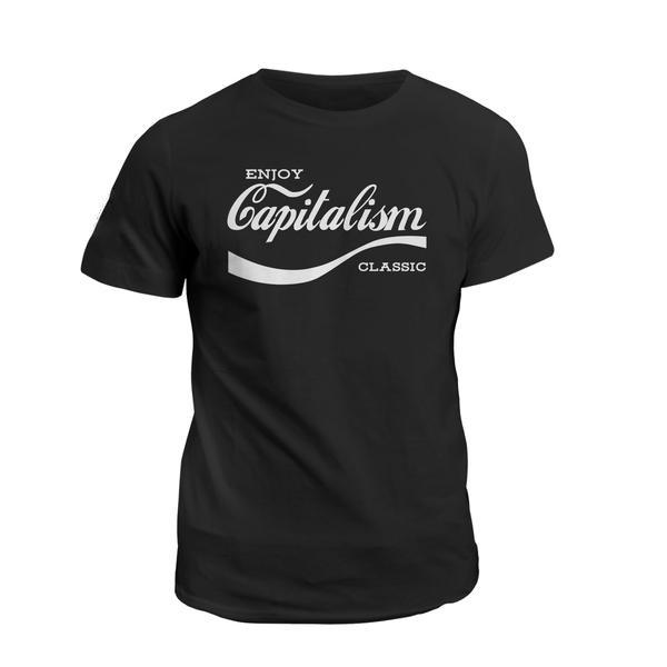 Veteran Shirt, Funny Quote Shirts, Enjoy Capitalism Classic T-Shirt KM2206