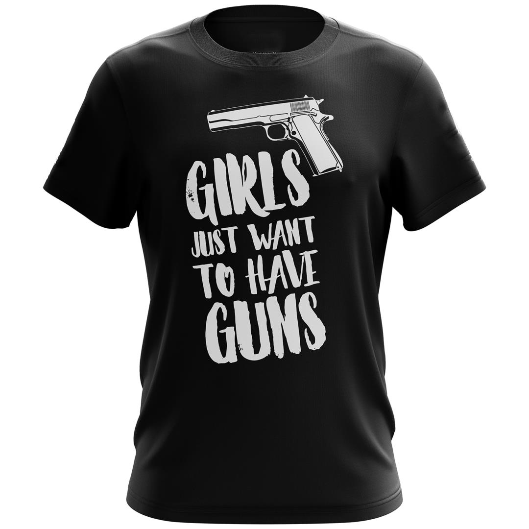 Veteran Shirt, Gun Shirt, Girls Just Want To Have Guns T-Shirt KM0308