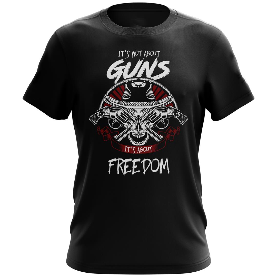 Veteran Shirt, Gun Shirt, It's Not About Guns, It's About Freedom T-Shirt KM0308
