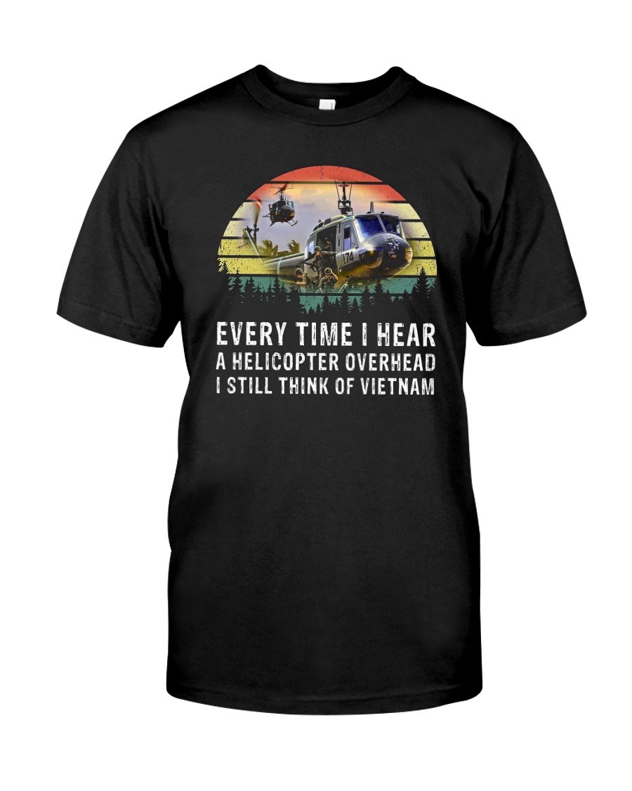 Veteran Shirt, Huey Sound Remined Vietnam Classic T-Shirt, Father's Day Gift For Dad KM1204