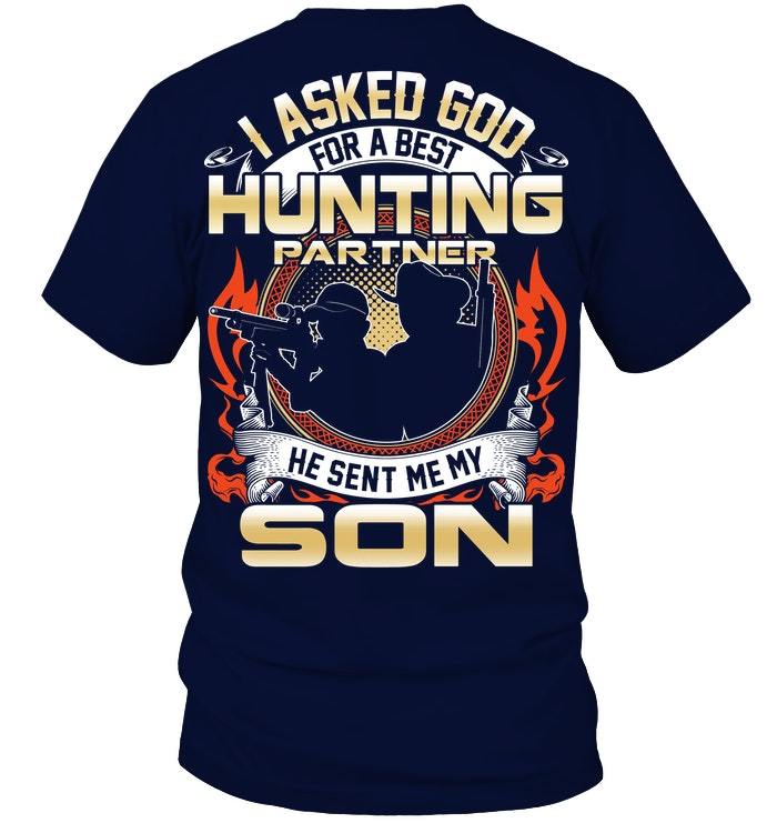 Veteran Shirt, Hunting Partner, He Sent Me My Son, Father's Day Gift For Dad KM1404