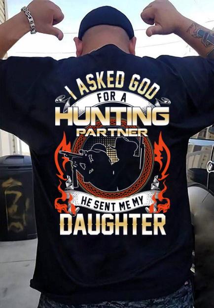 Veteran Shirt, Hunting Shirt, My Daughter- Best Hunting Partner, Father's Day Gift For Dad KM1404