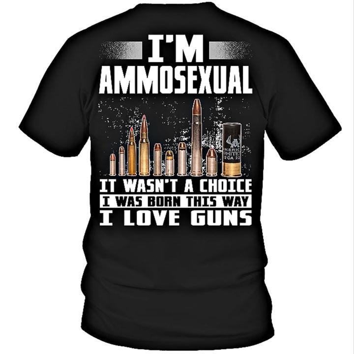 Veteran Shirt, It Wasn't A Choice, I Was Born This Way, I Love Guns T-Shirt