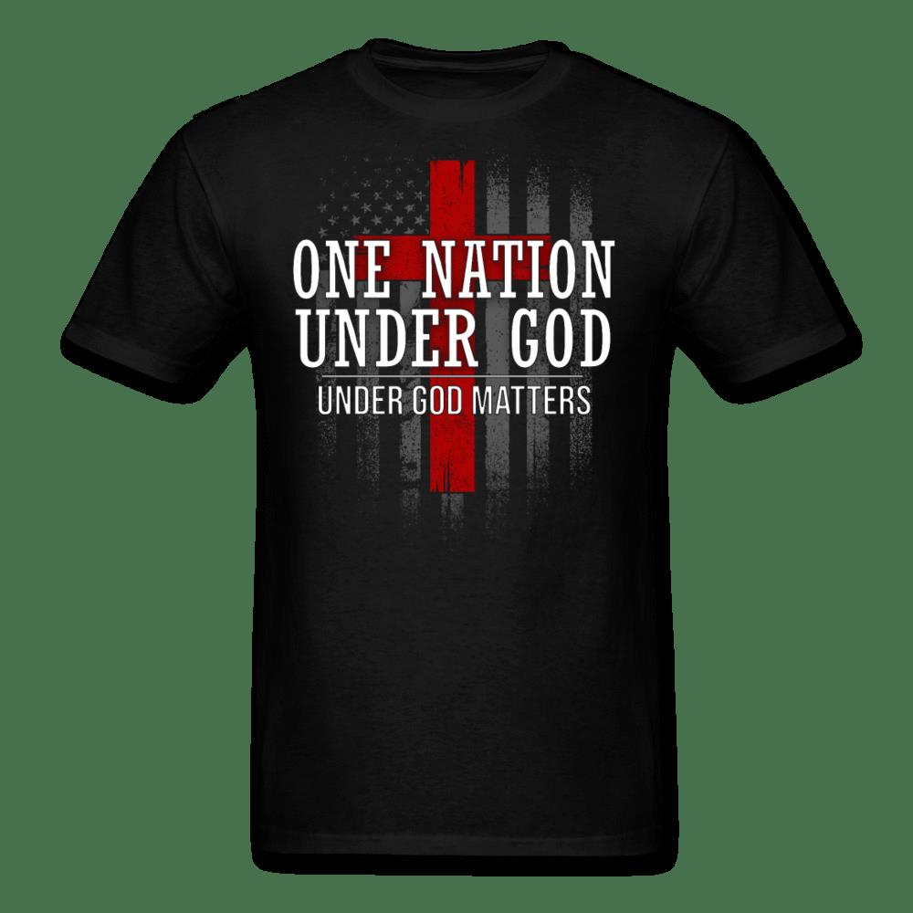 Veteran Shirt, One Nation Under God Matter Christian Flag T-Shirt KM3006
