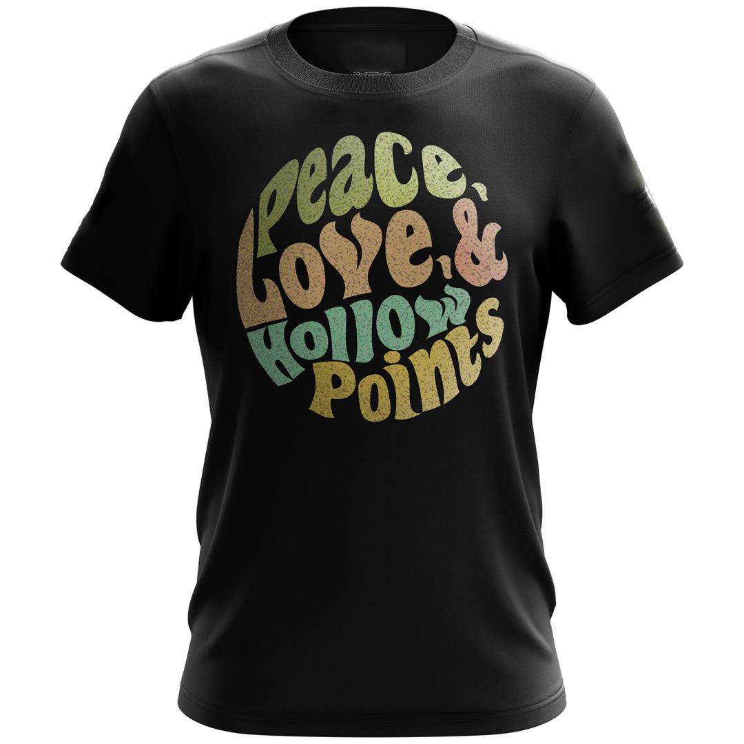 Veteran Shirt, Peace, Love, & Hollow Points T-Shirt KM0308