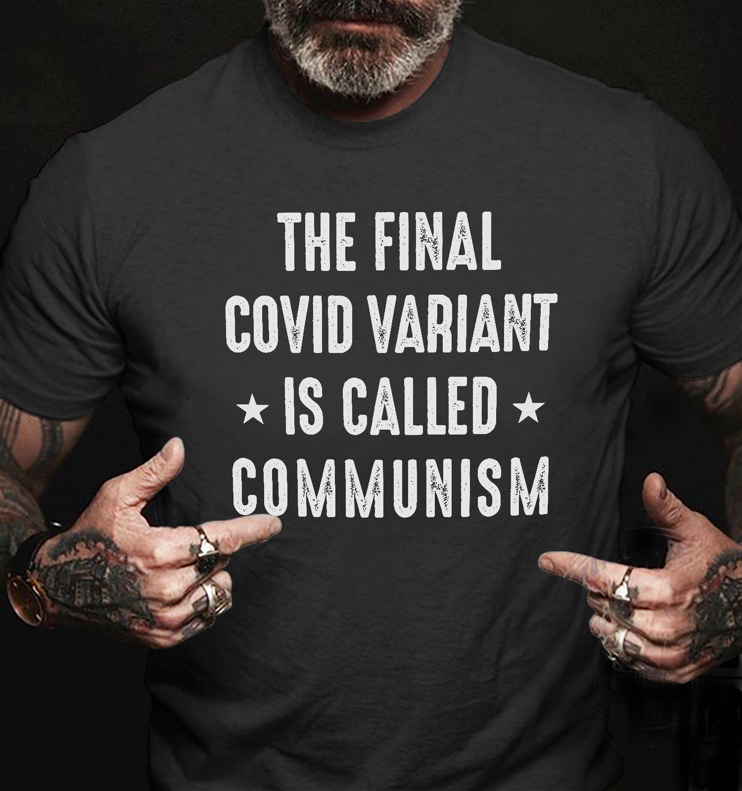 Veteran Shirt, Shirts With Sayings, The Final Covid Variant Is Called Communism T-Shirt KM1008