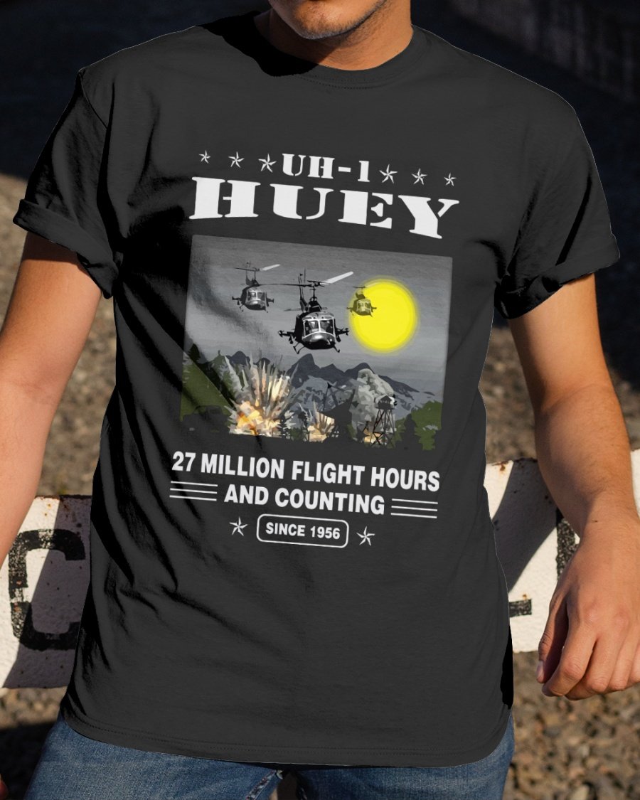 Veteran Shirt, Uh 1 Flight Since 1956 Classic T-Shirt, Father's Day Gift For Dad KM1304