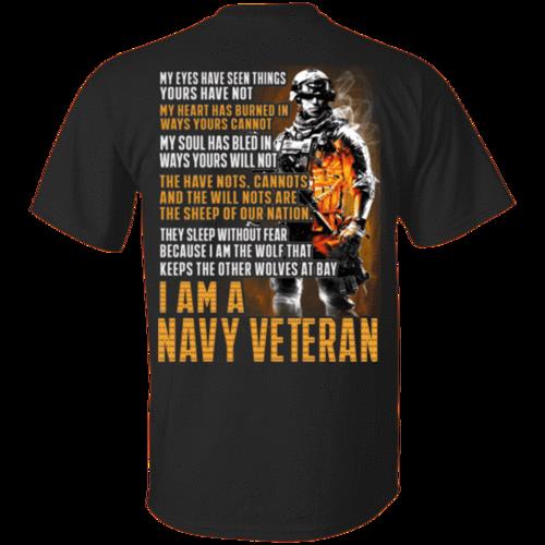 Veteran Shirt, US Navy Shirt, I Am A Navy Veteran T-Shirt KM0507